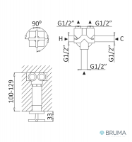 MEDIDAS INVERSOR 3 SALIDAS HERA BRUMA